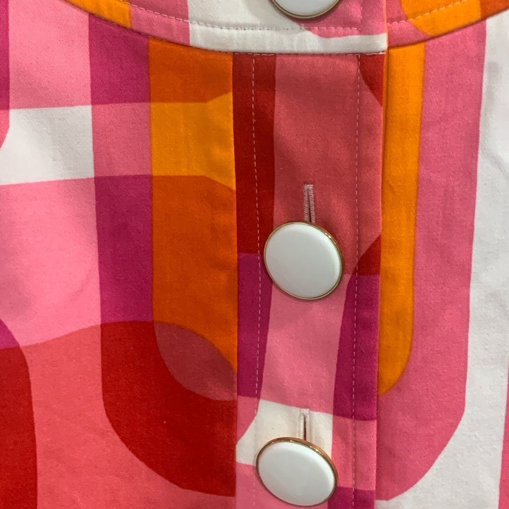 Eliza J. New York Vibrant Pink and Orange Geometric Dress - Picture 4 of 12